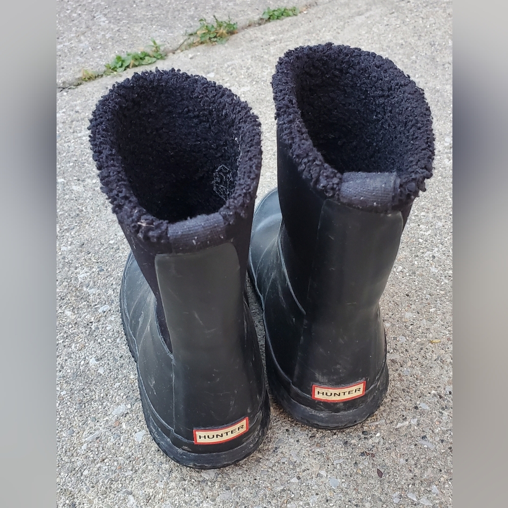 Hunter Sherpa Lined Rubber Toddler Boots US Size 10 - Picture 2 of 5